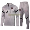 Paris Saint-Germain Sweatshirts Anzüge Suit Quarter-zip 2021-22 Hellgraue Für Herren